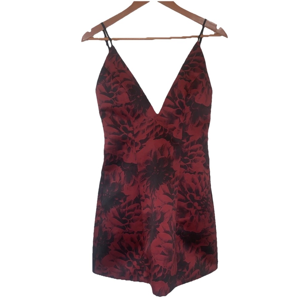 NBD Revolve Womens Whimsigoth Mini Dress Deep V-Neck Low Back HOCO NWT